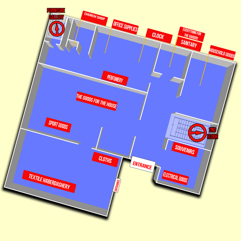 Guide to the 1st floor